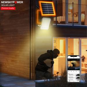 BW caméra de vidéosurveillance de sécurité extérieure lumière d'inondation <span class=keywords><strong>solaire</strong></span> 1200W 1500W aluminium étanche IP67 <span class=keywords><strong>lampe</strong></span> d'inondation avec capteur de mouvement Radar - Product Image 5