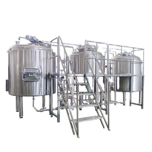 हांग्लिन 100एल 300एल 500एल 1000एल बियर टर्नकी हस्तनिर्मित शराब की भठ्ठी प्रणाली के लिए ग्राहक निर्मित माइक्रो पब शराब की भठ्ठी उपकरण