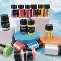 Ensemble de 72 couleurs de poudre de mica pigmentée 10g/flacon, nacré scintillant, pour résine époxy, fabrication de savon, bombes de bain, nail art, slime, fabriqué en Chine