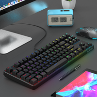 Ajazz AK873 Hot-swappable OEM Keycaps LED Backlight Mechanical Keyboard