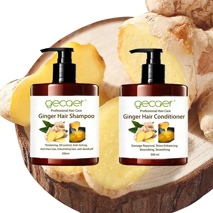 Wholesale Ginger organic fast Hair Growth Shampoo For Thinning Hair Anti Hair Loss Shampoo And Conditioner