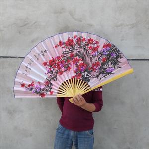 0,63*1,1 m tela de seda de estilo chino ventilador colgante grande decoración de entrada montada en la pared técnica pintada para accesorios de fotografía - Product Image 4