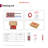 Module Wi-Fi BMS de type G Daly Hardware pour batterie LiFePO4 de véhicule électrique 3S 4S 8S 16S 12V 24V 48V 15A 20A BMS intelligent