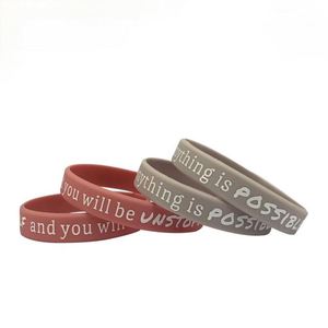 Pulseras de Silicona Segmentadas Personalizadas con Logotipo para Promociones - Product Image 1