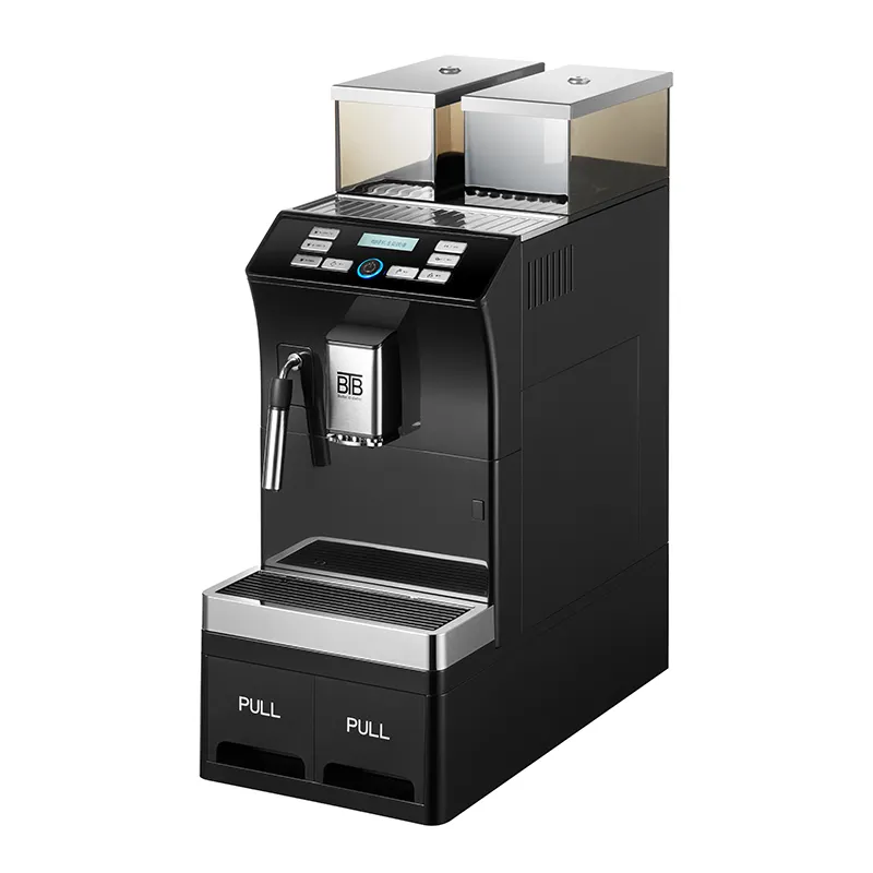 カフェホテル用ミルク泡立て器プロフェッショナルエスプレッソコーヒーマシン付き卸売マルチ電気コーヒーメーカー