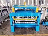 Nouvelle machine de fabrication de tuiles en acier émaillé entièrement automatique, moteur, contrôle PLC, 380V, matériaux de construction, panneau mural, formage à froid