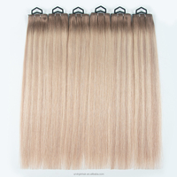 Nouvelle Tendance Usine Extensions de Cheveux 100% Vierge Remy Invisible Trame en PU à Trous Double Drawn Injectée Effet Papillon