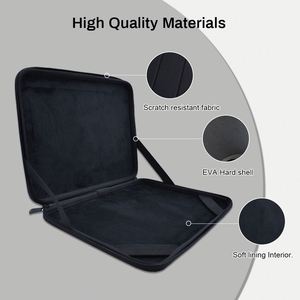 Housse pour ordinateur portable en tissu imperméable durable de taille personnalisée, belle dureté, sac pour ordinateur portable en EVA avec différentes tailles au choix : 13, 14, 15 pouces - Product Image 3