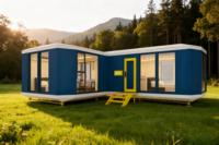 Maison capsule spatiale V7+ de 52 m², maison préfabriquée en kit, villa indépendante à 2 chambres pour complexe familial