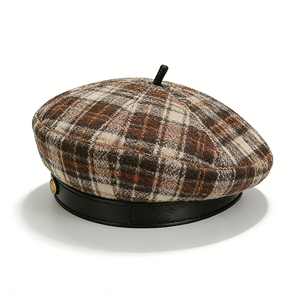 Women'S Beret Classic French Style <b>Warm</b> Berets With Leather Band for Fall Winter Beret <b>Hat</b> for Women Berets - Product Image 4