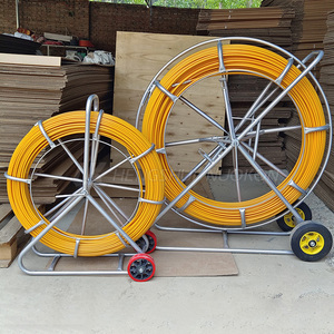 Rodillos guía <span class=keywords><strong>de</strong></span> <span class=keywords><strong>fibra</strong></span> <span class=keywords><strong>de</strong></span> <span class=keywords><strong>vidrio</strong></span> <span class=keywords><strong>de</strong></span> 6 mm y 60 m para conductos, cable <span class=keywords><strong>de</strong></span> 100 m <span class=keywords><strong>de</strong></span> longitud para desatascar tuberías - Product Image 3