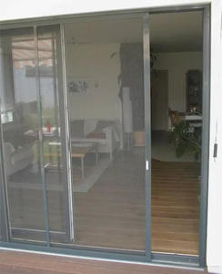Pantalla francesa impacto ventanas <span class=keywords><strong>puertas</strong></span> negro diamante mosquitera aluminio abatible pantalla corredera ventana persianas diseño <span class=keywords><strong>para</strong></span> el hogar - Product Image 3