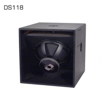 Haut-parleurs de scène professionnels DS218 double/simple 18 pouces 8/4 ohms avec caisson de basses amplifié pour DJ, enceinte en bois, système audio extérieur