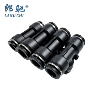 速い空気管コネクタOEMカスタムプラスチック空気圧ティーフィッティング - Product Image 5