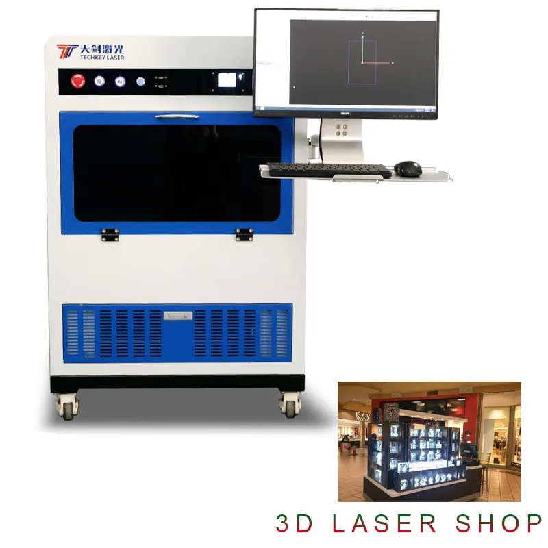 Máquina de gravação a laser para decoração de vidro, alta velocidade, grande área, espelho, removível, para gravação, anel interno