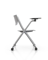 Hot Saling Easy Chair Chaises pliantes en plastique Chaise de formation scolaire avec table d'écriture