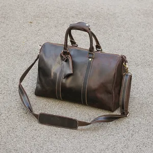 2023 New Arrival Genuine Leather Duffle Bag For Men Travel Weekend