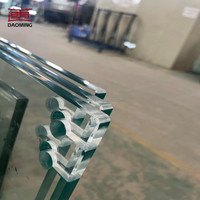 Vidrio Templado Transparente con Borde Pulido, Certificado CE, Corte Personalizado, para Ventanas y Puertas de Edificios Industriales