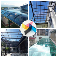 Plaque solide en polycarbonate transparent coloré, panneau PC, épaisseur disponible 3/4/6/8/10 mm, anti-UV, résistant au feu, panneau solaire pour toiture
