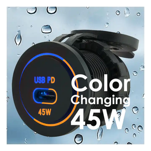 Chargeur de voiture <span class=keywords><strong>USB</strong></span> 45/65W <span class=keywords><strong>Baseus</strong></span> Type C QC3.0 PPS adaptateur de chargeur de téléphone de voiture de charge Super rapide pour iPhone 15 - Product Image 3