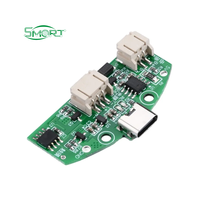 Lampe de bureau LED intelligente à intensité variable en forme de C avec module de commande tactile et chargement USB sur carte PCB