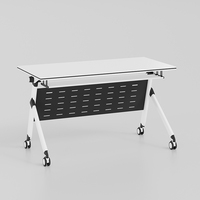 Bureau de conférence pliable en bois moderne de haute qualité, extensible, pour le bureau à domicile, les écoles et la formation