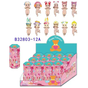 Wholesale <b>Box</b> of 40 Collectible Angel Figures with Animal <b>Hats</b> Includes Packaging and Instructions-for Toy Figure Display Cases - Product Image 3