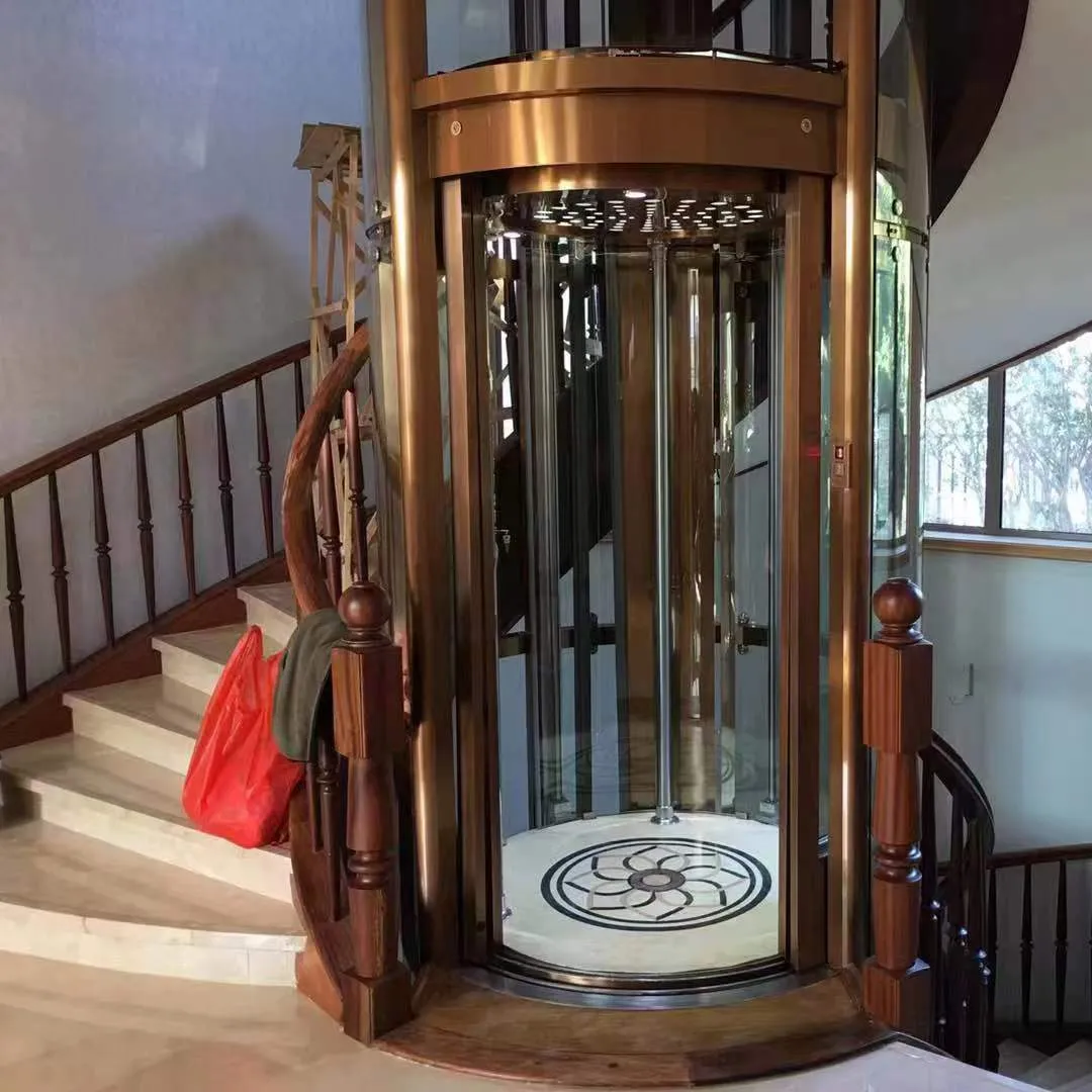 Round Glass Elevators Original Design Panoramic Elevator Round Elevator 450kg