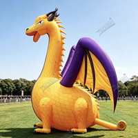 Zhenmei - Dragón Volador Inflable de 5 m, Impresión Personalizada a Todo Color, Criatura de Dibujos Animados Inflable para Festivales de Inauguración de Centros Comerciales