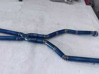 Tuyau d'échappement en titane poli miroir de haute qualité DZ OEM pour Lexus 5.0L avec silencieux à soupape, système d'échappement intermédiaire-arrière