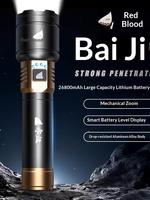 Lampe torche d'extérieur rechargeable étanche puissante Red Blood [Flying Dragon] - Autonomie extra-longue