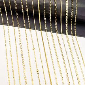 14k18k Gold o-chain Real Gold Electroplating Nano warna mempertahankan DIY bahan untuk perhiasan temuan komponennya-untuk Kalung - Product Image 3