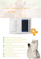 Appareil ECG vétérinaire professionnel à 6 canaux, écran tactile de 7 pouces avec interprétation ECG-1206A, EKG pour animaux avec approbation CE ISO