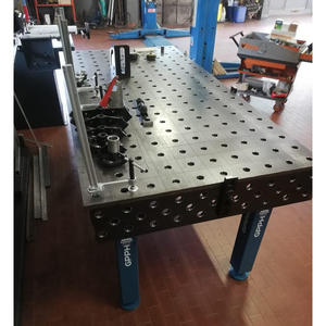 SteelMax GPPH <b>welding</b> <b>bench</b> in reinforced steel 2x1mt 28mm holes - Product Image 6