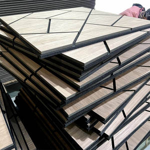 Wholesale Customized Indoor Interior Decoration Free Samples Recyclable Natural Oak Veneer Slat Wood Acoustic Wall Panels Mdf - Product Image 1