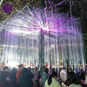 Lámpara con diseño de árbol de fibra óptica luminosa para iluminación decorativa de paisajes de parques y complejos turísticos, IP65 para exteriores - Product Image 3