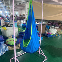 Fauteuil suspendu pour enfants, balançoire intérieure et extérieure, coussin gonflable en nylon, lit suspendu