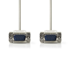 Ivory Male VGA <b>Cable</b> 2m <b>For</b> <b>Computer</b> Monitor Connection - Product Image 2