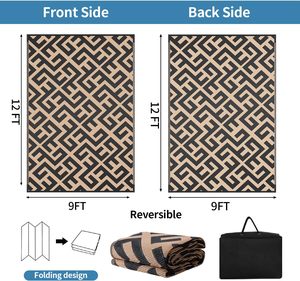 Các Nhà Sản Xuất Bán Buôn Bảo Vệ Môi Trường Nhựa Hai Mặt Bện Chống Ẩm Bãi Biển Không Thấm Nước Chăn Ngoài Trời Thảm - Product Image 6