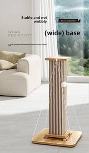 De Best Verkochte Romeinse Kolom Kat Krabpaal Is Eenvoudig Te Installeren. Het Is Gemaakt Van Milieuvriendelijk Massief Hout. - Product Image 4