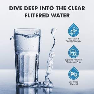 Cartouche de remplacement de <span class=keywords><strong>filtre</strong></span> à eau de réfrigérateur WDP-F19 certifiée en gros compatible avec le charbon actif pour usage domestique - Product Image 6