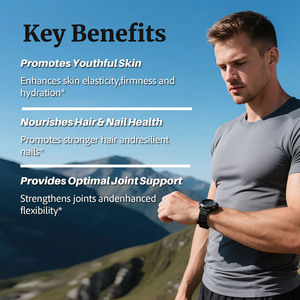 Tabletas de Colágeno Hidrolizado Premium para Hombres con Vitamina C, Biotina y Fo-Ti para la Elasticidad de la Piel, Vitalidad del Cabello y Salud de las Articulaciones - Product Image 4