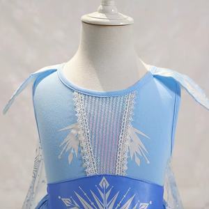 Costume Enfant <span class=keywords><strong>Reine</strong></span> <span class=keywords><strong>des</strong></span> <span class=keywords><strong>Neiges</strong></span> Elsa Robe Princesse Elsa Thème Carnaval Tenue de Cosplay pour Bébé Fille - Vente Chaude Usine - Product Image 3