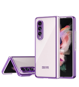 <span class=keywords><strong>Coque</strong></span> de téléphone Samsung en placage Transparent, étui rigide pour Galaxy Z pliable 3 5G - Product Image 1