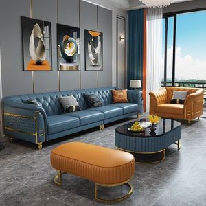 Da hiện đại chesterfield <span class=keywords><strong>sofa</strong></span> hoàng gia sang trọng 1 + 2 + 3 chỗ ngồi ngả chi phí-hiệu quả trong nhà đồ nội thất phòng khách cho nhà bếp sử dụng - Product Image 3