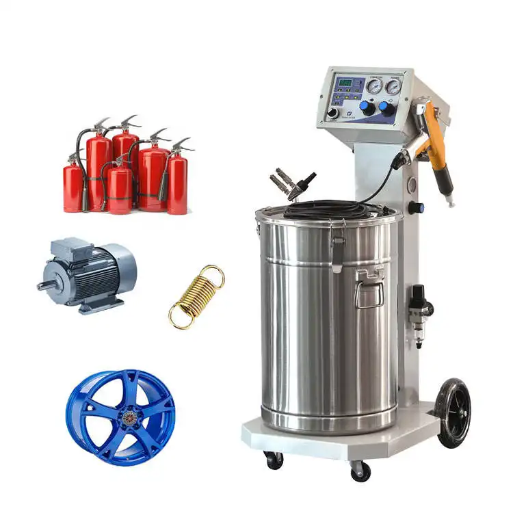 Cabina de recubrimiento en polvo manual Ailin, máquina de recubrimiento en polvo, paquete de horno de curado en polvo