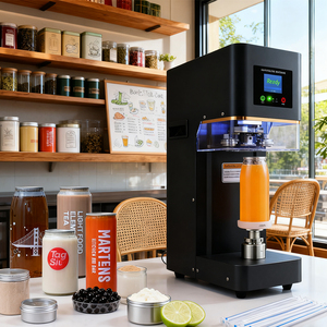 Machine de scellage automatique rapide certifiée CE pour canettes en aluminium, pour boissons, papier, durable, diamètre de scellage 55 mm/personnalisable - Product Image 1