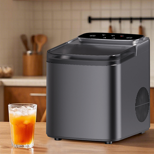 Automatic Portable Countertop 1.2L Ice Maker Machine 12kg/24h Self-Cleaning Function Electric Plastic for Household