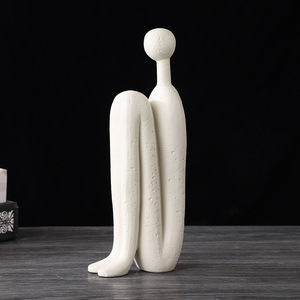 Moderno modelo minimalista habitación sala de estar vitrina creativa moderna divertida resina decorativa sujetalibros estatua - Product Image 5