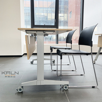 Table de formation pliante en acier pour salle de conférence, système de bureau pour projets d'école et de bureau, approvisionnement en gros
